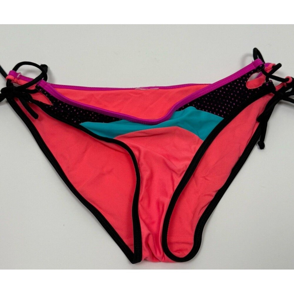 Body Glove String Bikini Bottoms Medium Side Tie Colorful Beach Sporty Swimwear